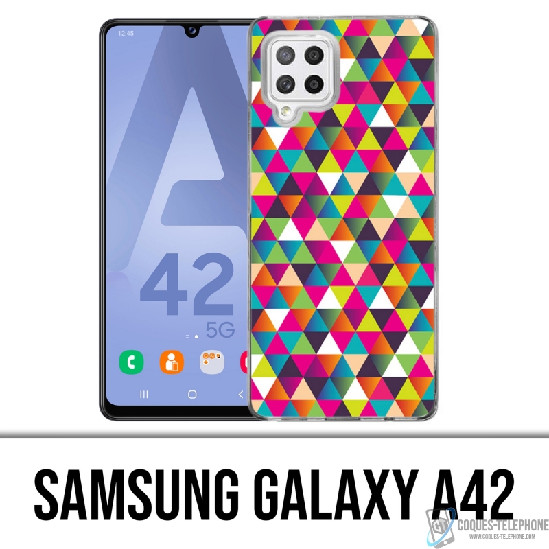 Coque Samsung Galaxy A42 - Triangle Multicolore