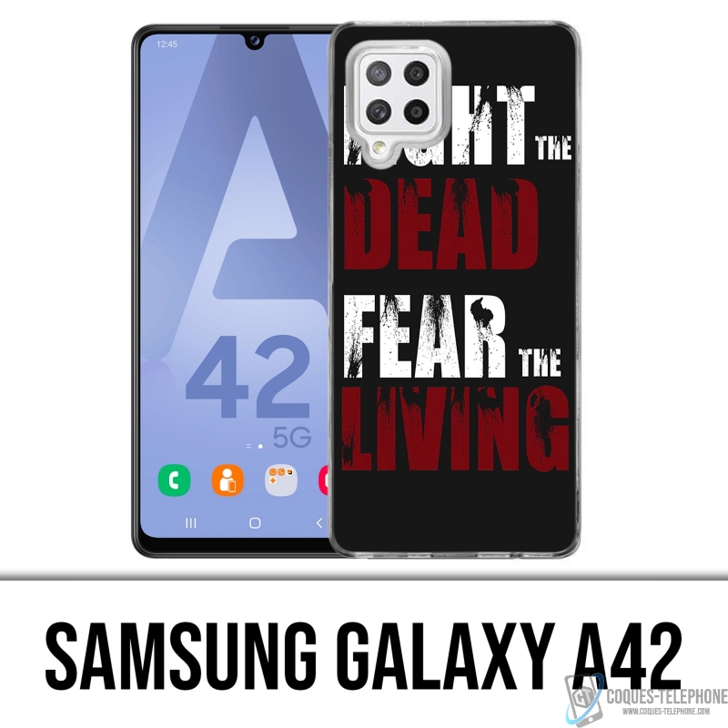 Coque Samsung Galaxy A42 - Walking Dead Fight The Dead Fear The Living