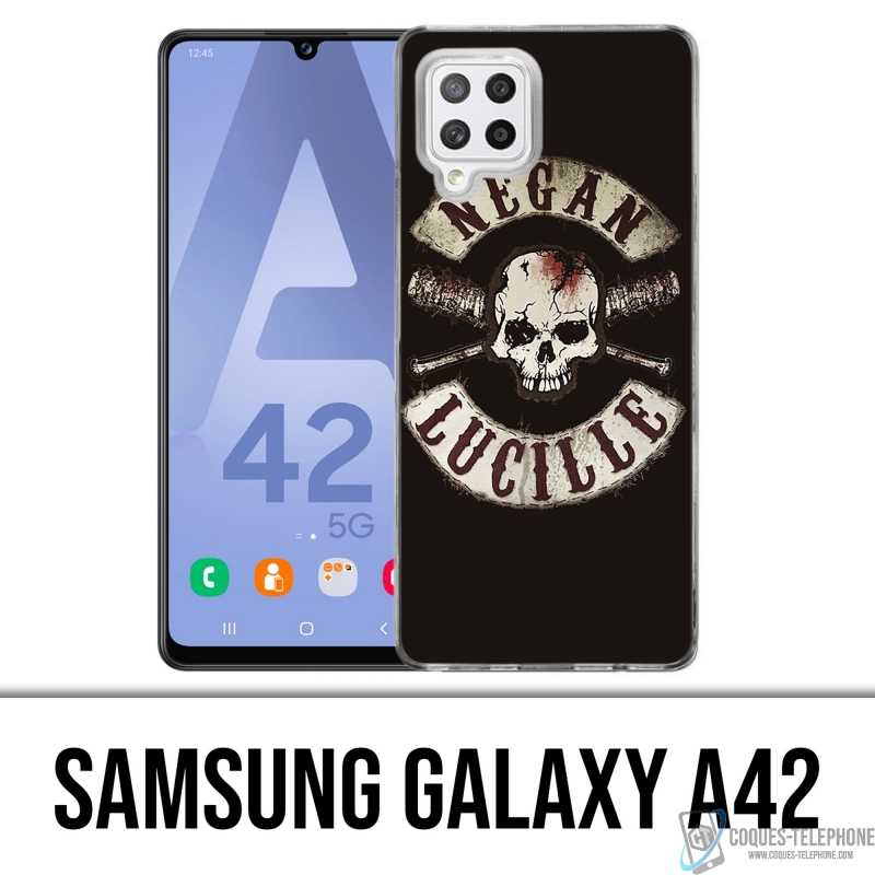 Coque Samsung Galaxy A42 - Walking Dead Logo Negan Lucille