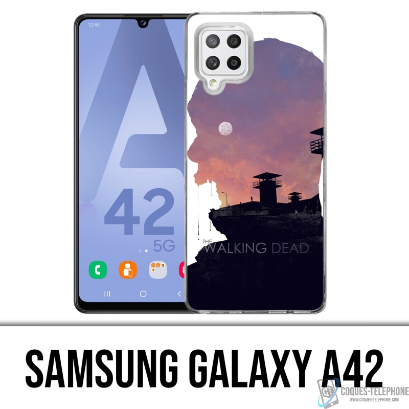 Coque Samsung Galaxy A42 - Walking Dead Ombre Zombies