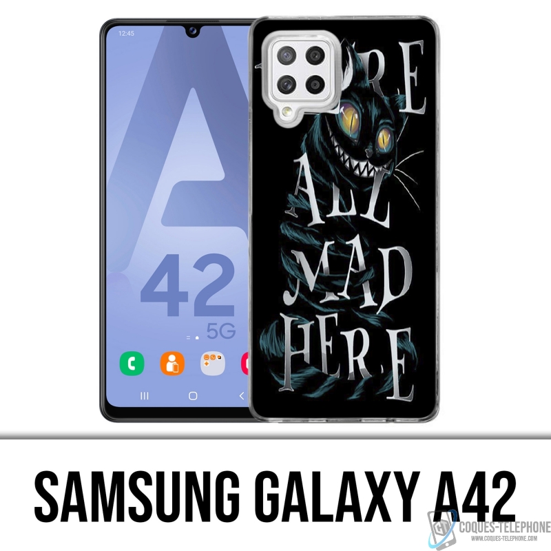 Custodia per Samsung Galaxy A42 - Were All Mad Here Alice In Wonderland