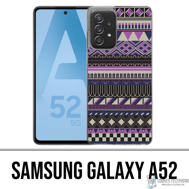 Samsung Galaxy A52 Case - Purple Aztec