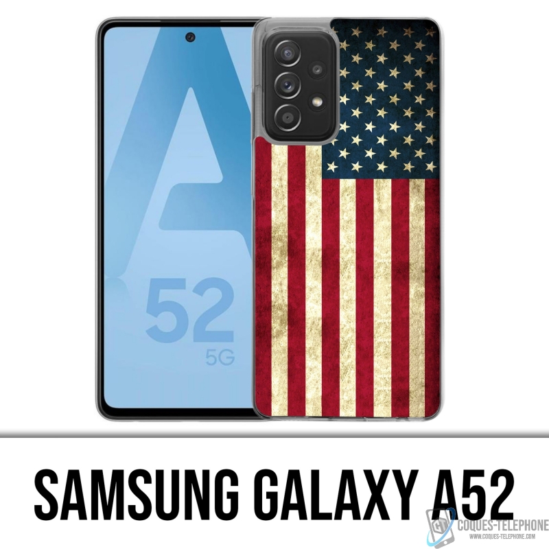 Custodia per Samsung Galaxy A52 - Bandiera Usa