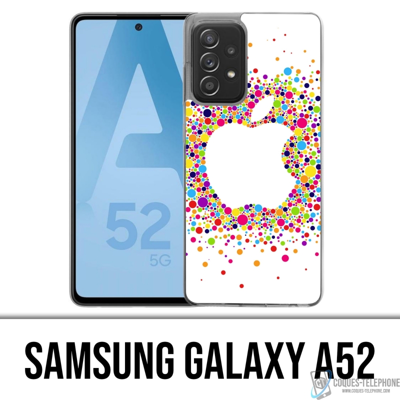 Funda Samsung Galaxy A52 - Logotipo de Apple multicolor