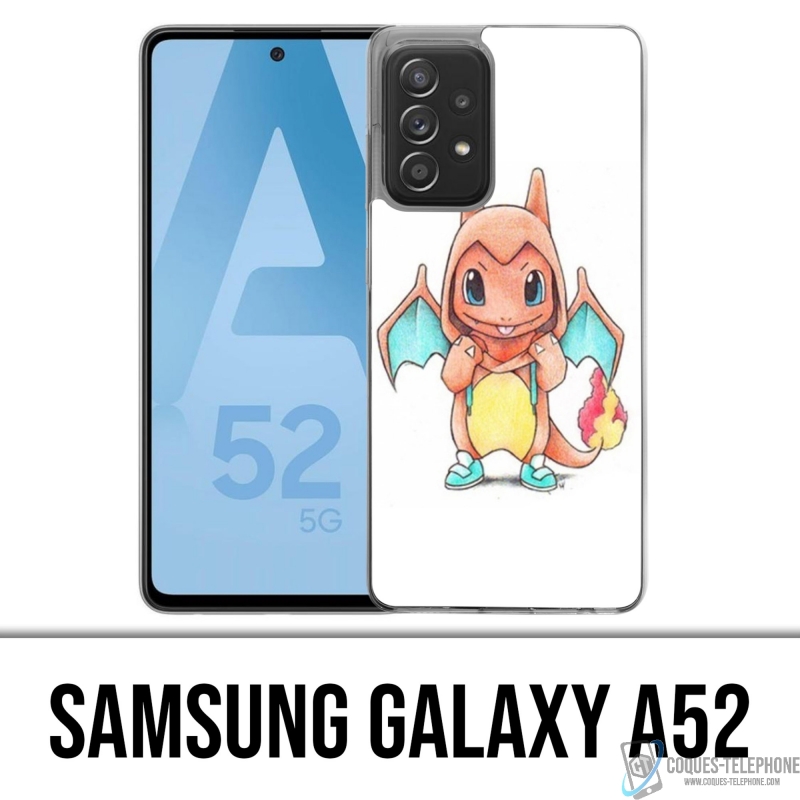 Custodia per Samsung Galaxy A52 - Pokemon Baby Salameche