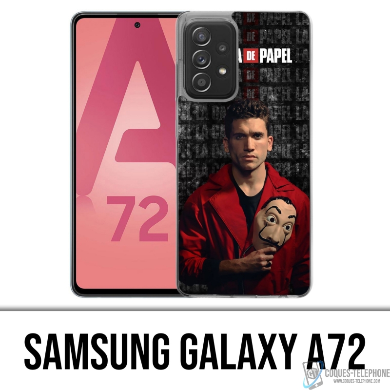 Custodia per Samsung Galaxy A72 - La Casa De Papel - Maschera Denver