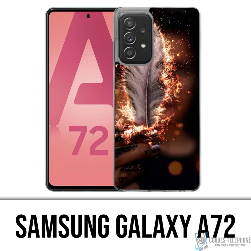 Custodia per Samsung Galaxy A72 - Piuma di fuoco