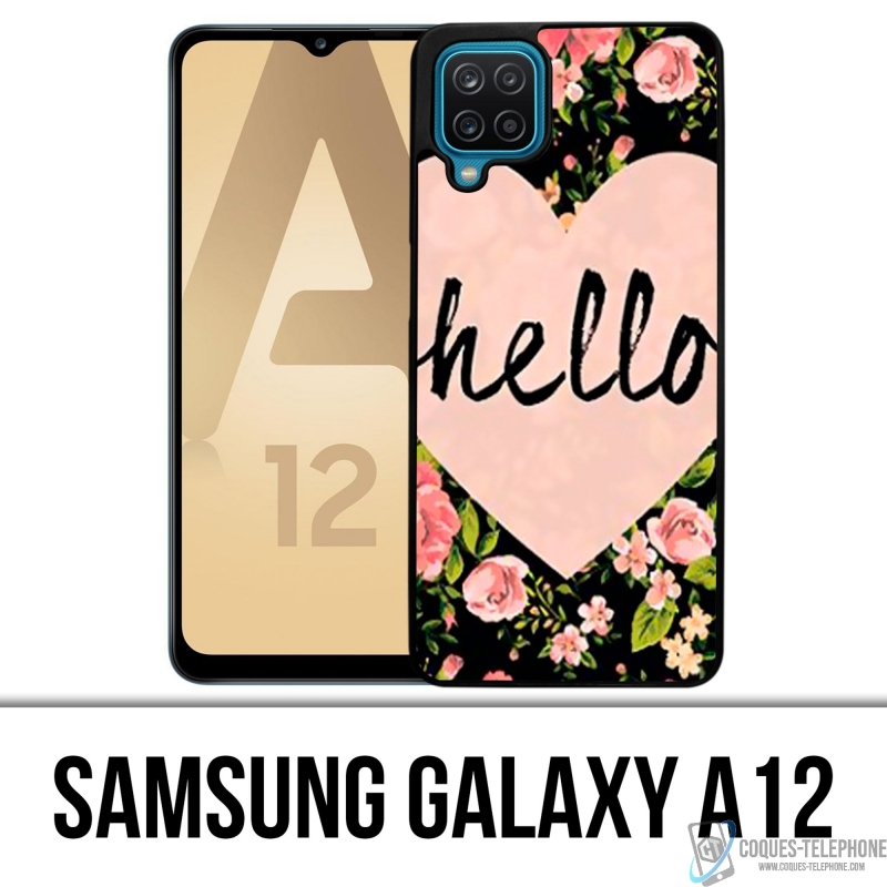 Custodia per Samsung Galaxy A12 - Hello Pink Heart