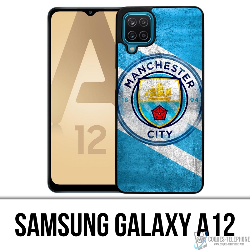 Samsung Galaxy A12 Case - Manchester Fußball Grunge