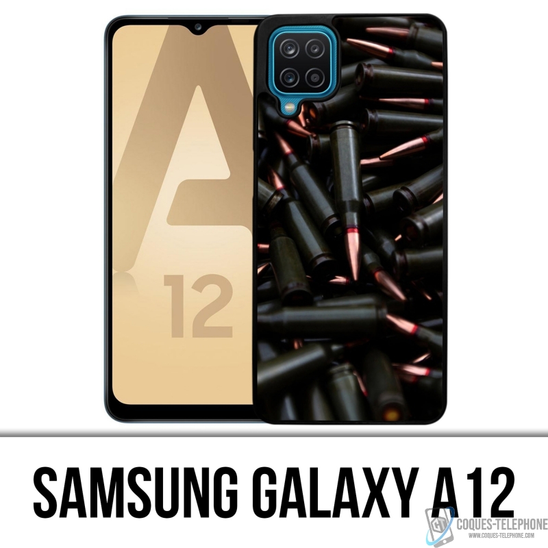 Samsung Galaxy A12 Case - Munition Schwarz