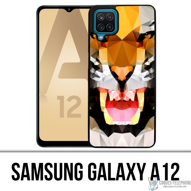 Funda Samsung Galaxy A12 - Tigre geométrico