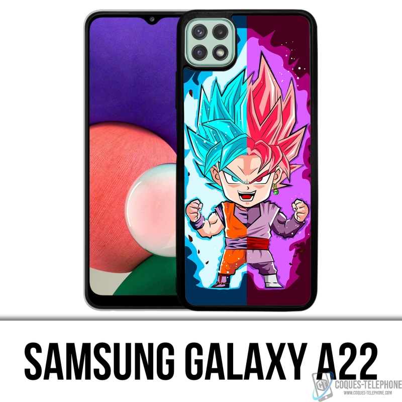 Samsung Galaxy A22 Case - Dragon Ball Schwarz Goku Cartoon