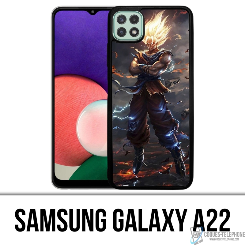 Cover Samsung Galaxy A22 - Dragon Ball Super Saiyan