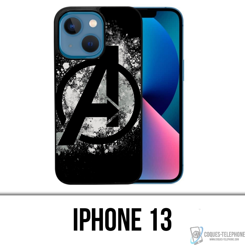 Coque iPhone 13 - Avengers Logo Splash