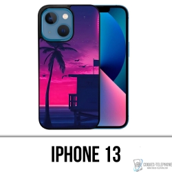 Funda para iPhone 13 - Miami Beach Morado