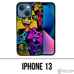 Coque iPhone 13 - Manettes Jeux Video Monstres