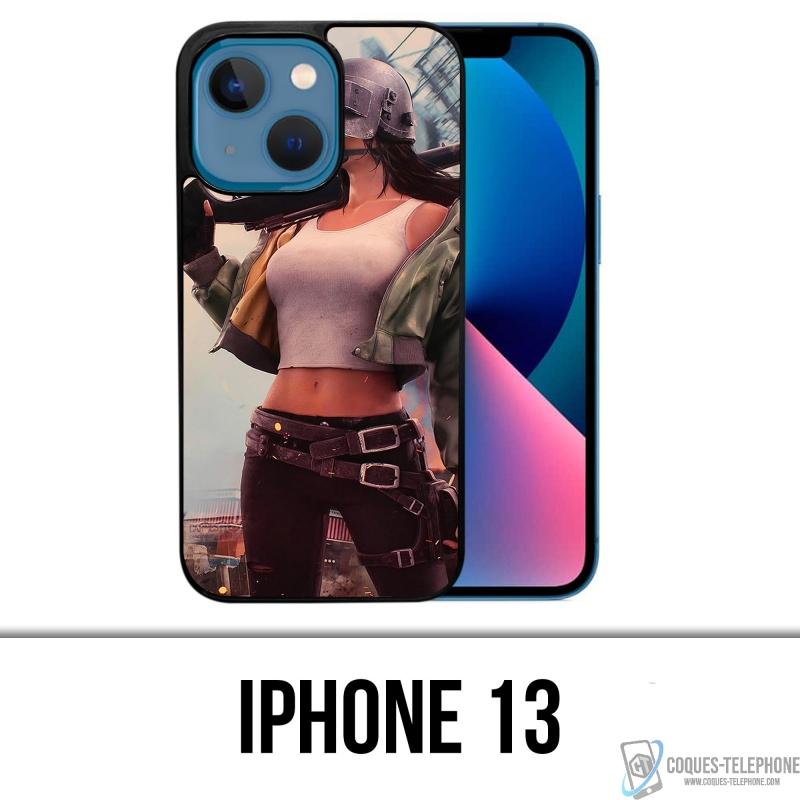 Coque iPhone 13 - PUBG Girl