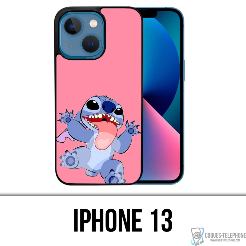 Coque iPhone 13 - Stitch Langue