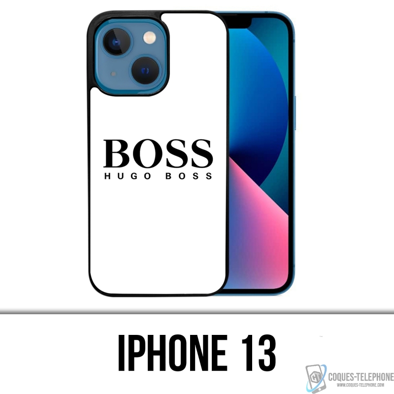 Funda para iPhone 13 - Hugo Boss Blanco