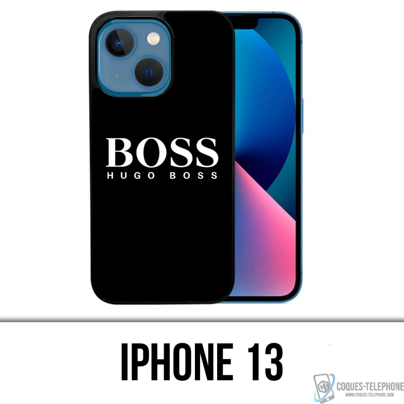 Coque iPhone 13 - Hugo Boss Noir