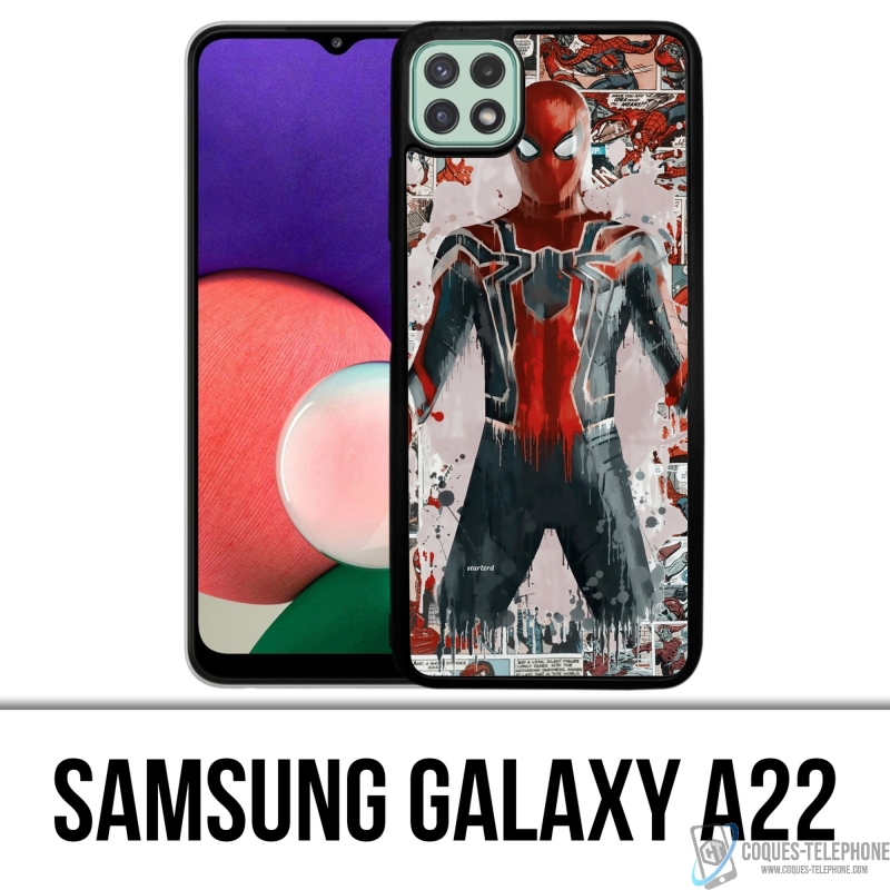 Funda Samsung Galaxy A22 - Spiderman Comics Splash