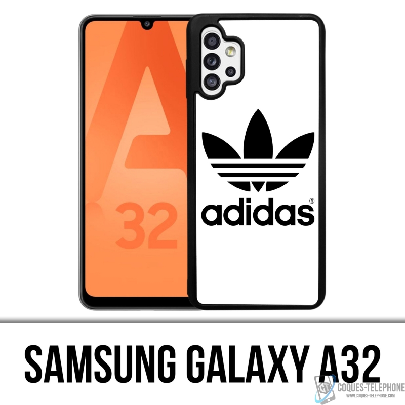 Samsung Galaxy A32 Case - Adidas Classic Weiß