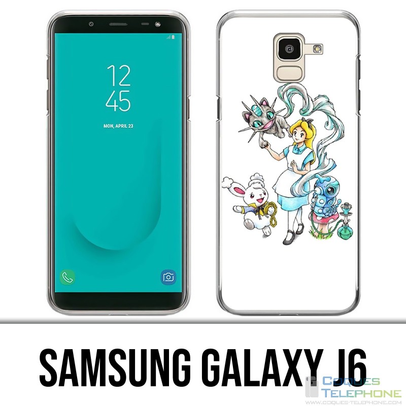 Coque Samsung Galaxy J6 - Alice Au Pays Des Merveilles Pokémon