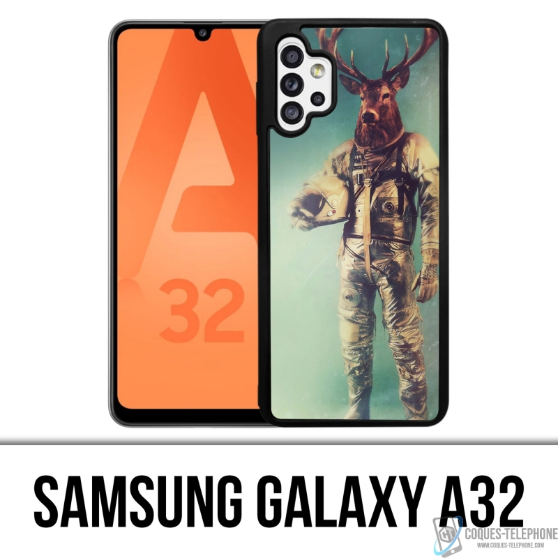 Custodia Samsung Galaxy A32 - Animale Astronauta Cervo