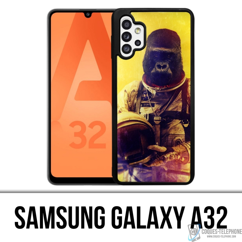 Custodia per Samsung Galaxy A32 - Scimmia astronauta animale