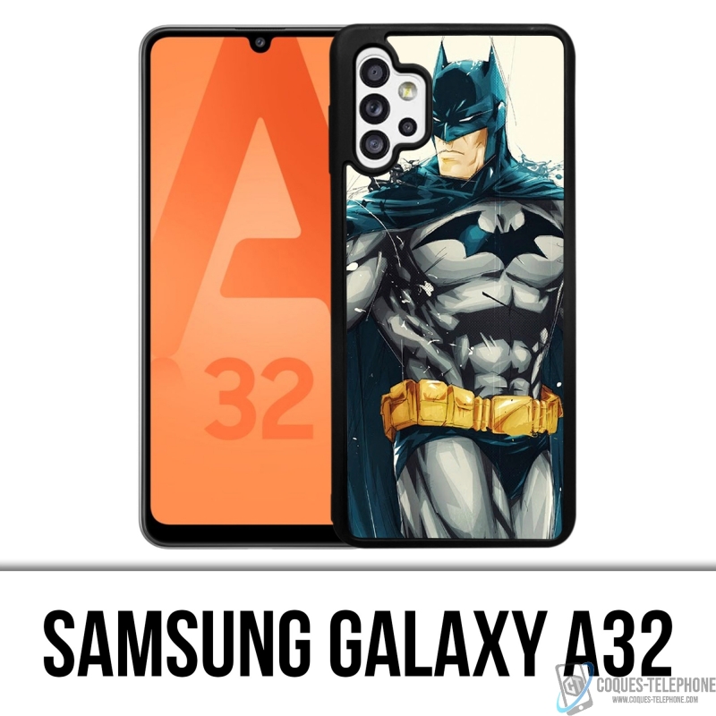 Coque Samsung Galaxy A32 - Batman Paint Art