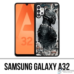 Coque Samsung Galaxy A32 - Black Panther Comics Splash