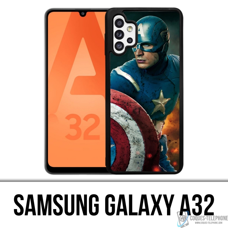 Funda Samsung Galaxy A32 - Capitán América Comics Avengers