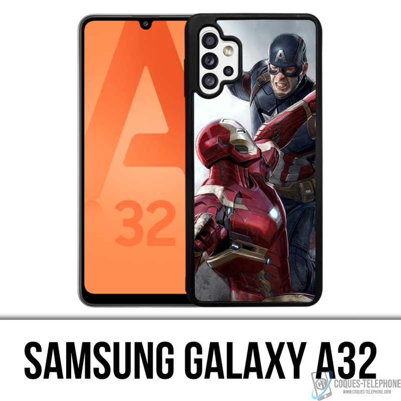 Custodia Samsung Galaxy A32 - Captain America Vs Iron Man Avengers