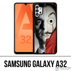 Coque Samsung Galaxy A32 - Casa De Papel Berlin Masque Split