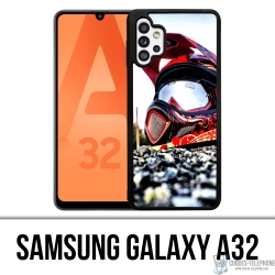 Coque Samsung Galaxy A32 - Casque Moto Cross