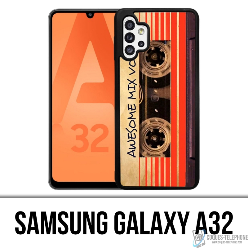 Samsung Galaxy A32 Case - Guardians Of The Galaxy Vintage Audio Cassette