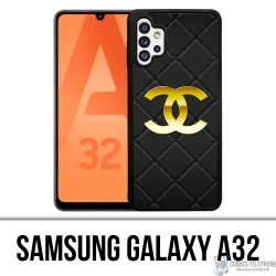Samsung Galaxy A32 Case - Chanel Logo Leder