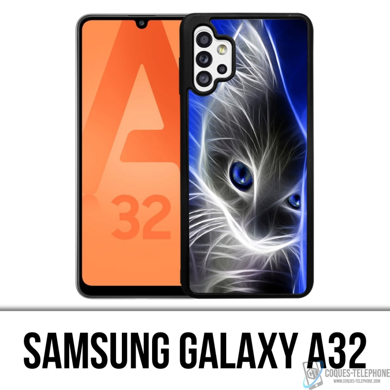 Funda Samsung Galaxy A32 - Ojos azules de gato