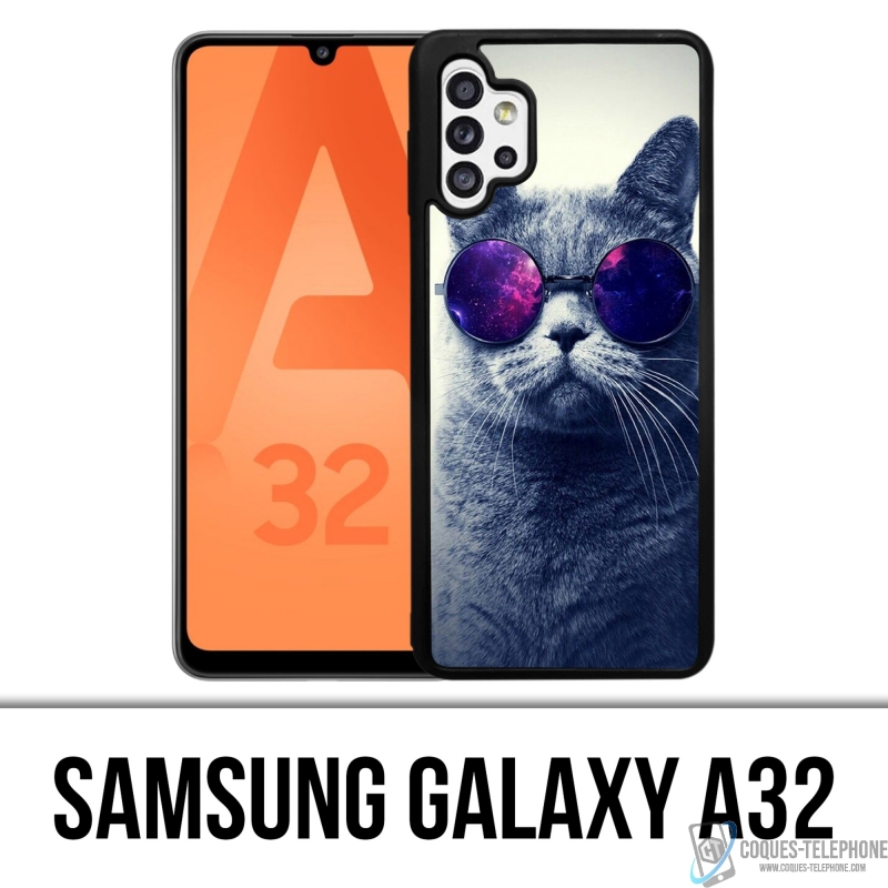 Custodia Samsung Galaxy A32 - Occhiali Cat Galaxy