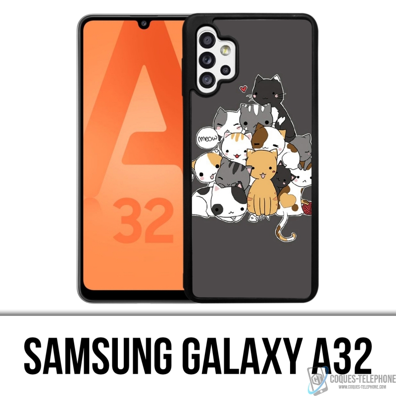 Coque Samsung Galaxy A32 - Chat Meow