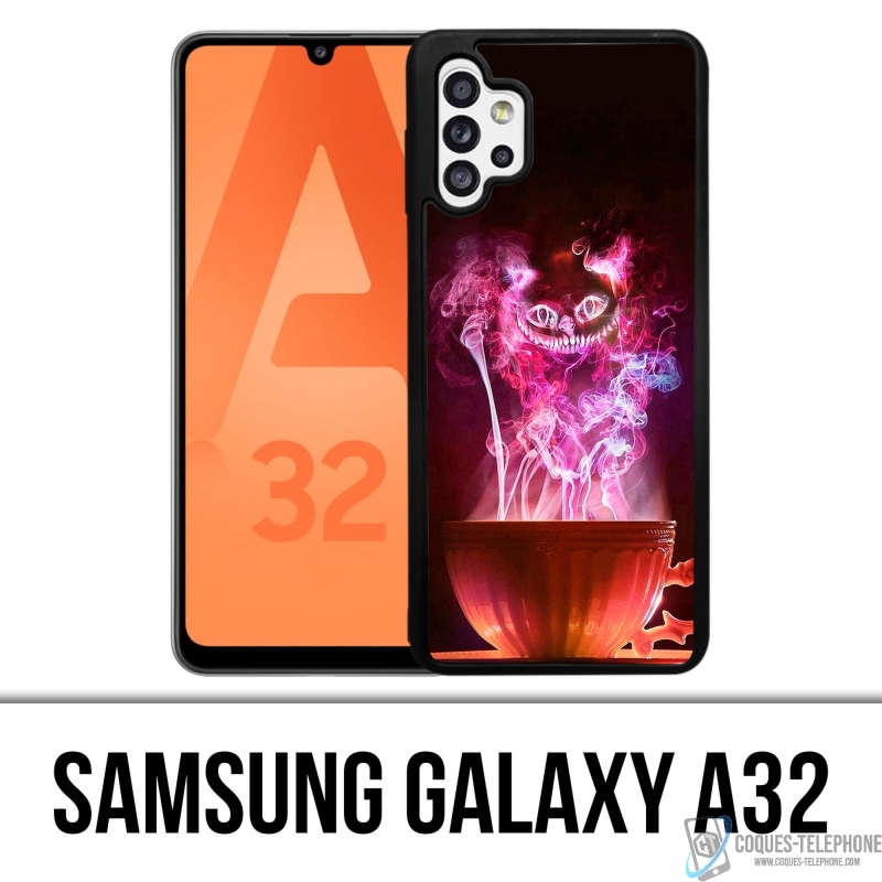 Custodia Samsung Galaxy A32 - Tazza Alice nel Paese delle Meraviglie Gatto