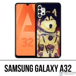 Coque Samsung Galaxy A32 - Chien Jusky Astronaute