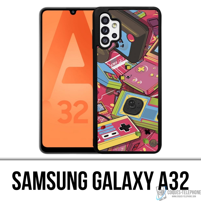 Coque Samsung Galaxy A32 - Consoles Retro Vintage