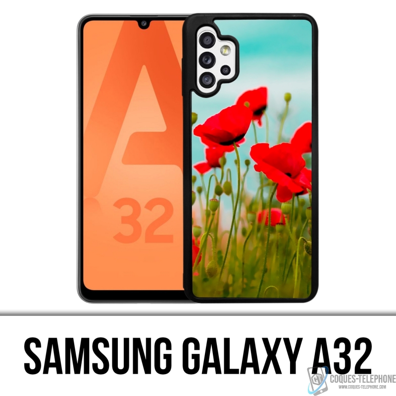 Coque Samsung Galaxy A32 - Coquelicots 2