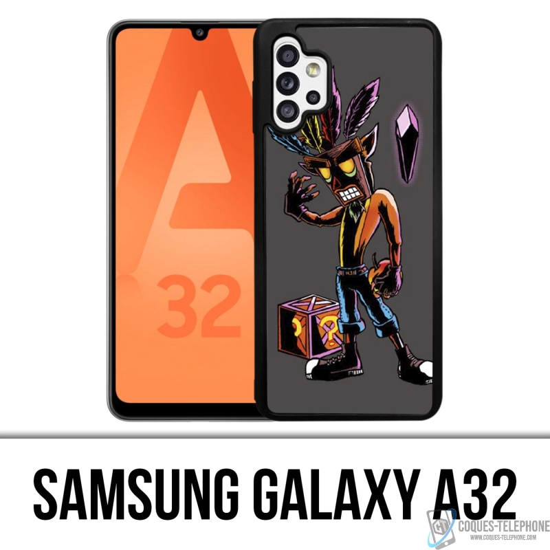 Coque Samsung Galaxy A32 - Crash Bandicoot Masque