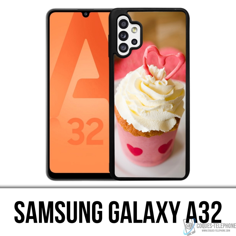 Coque Samsung Galaxy A32 - Cupcake Rose