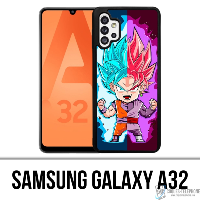 Coque Samsung Galaxy A32 - Dragon Ball Black Goku Cartoon