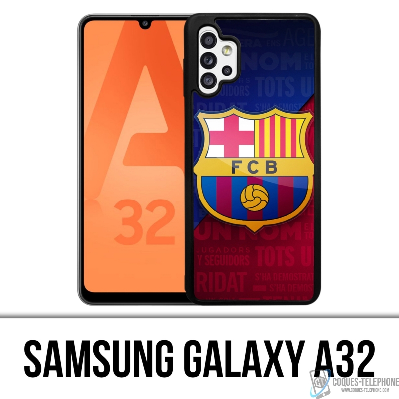 Custodia Samsung Galaxy A32 - Logo Football Fc Barcelona