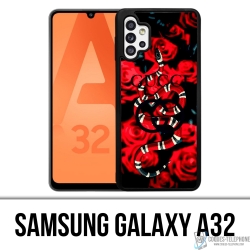 Custodia Samsung Galaxy A32 - Gucci Snake Roses