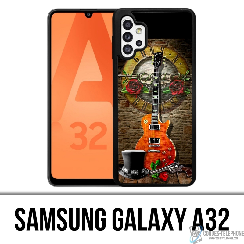 Samsung Galaxy A32 Case - Guns N Roses Gitarre